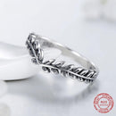 Bague feuille de laurier en argent