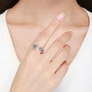 Bague Fleur abeille en argent