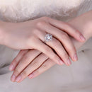 Bague fleur ajustable