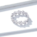 Bague fleur argent femme