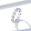 Bague fleur argent femme