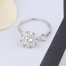 Bague fleur cristal