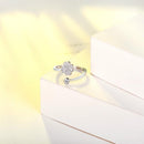 Bague fleur en diamant