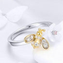 Bague fleur en nacre