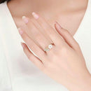 Bague fleur en nacre