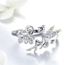 Bague fleur fée clochette