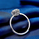 bague fleur fiançailles