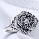Bague fleur Grosse en argent