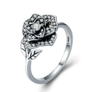 Bague fleur Grosse en argent