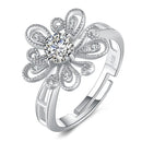 Bague fleur haute joaillerie
