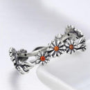 Bague fleur marguerite en argent
