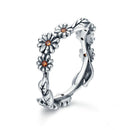 Bague fleur marguerite en argent