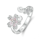 Bague fleur moderne