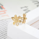 Bague fleur or jaune