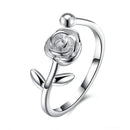 Bague fleur rose femme