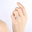 Bague fleur rose femme