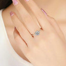 Bague fleur simple
