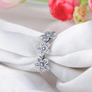 Bague fleur triple fleurs