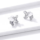 Boucle d'oreille feuille de ginkgo