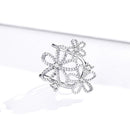 Boucle d'oreille fleur avec clip