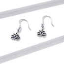 Boucle d'oreille fleur de lotus argent