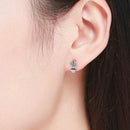 Boucles d'oreilles cactus en argent