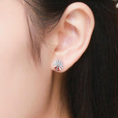Boucles d'oreilles en forme de marguerite