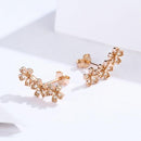 boucles d'oreilles fille fleur