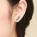 boucles d'oreilles fille fleur