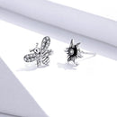 Boucles d'oreilles fleur & abeille