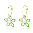 Boucles d'oreilles fleur de vanille