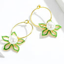 Boucles d'oreilles fleur de vanille