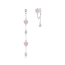 Boucles d'oreilles fleur pendante