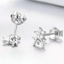 Boucles d'oreilles fleurs avec puce