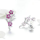 boucles d'oreilles fleurs de cerisier