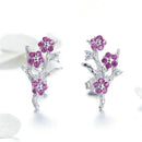 boucles d'oreilles fleurs de cerisier