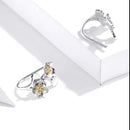 Boucles d'oreilles fleurs de frangipanier