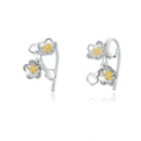 Boucles d'oreilles fleurs de frangipanier