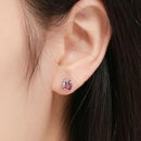 Boucles d'oreilles fleurs de luxe