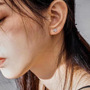 Boucles d'oreilles fleurs en argent