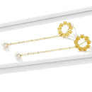 Boucles d'oreilles fleurs en or