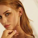 Boucles d'oreilles fleurs en or