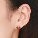 Boucles d'oreilles fleurs fantaisies