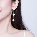 Boucles d'oreilles fleurs jaune