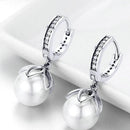 Boucles d'oreilles fleurs & perles