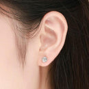 Boucles d'oreilles fleurs roses