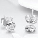 Boucles d'oreilles fleurs roses