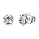 Boucles d'oreilles fleurs roses