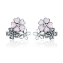 Boucles d'oreilles fleurs vintage
