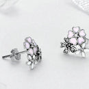 Boucles d'oreilles fleurs vintage